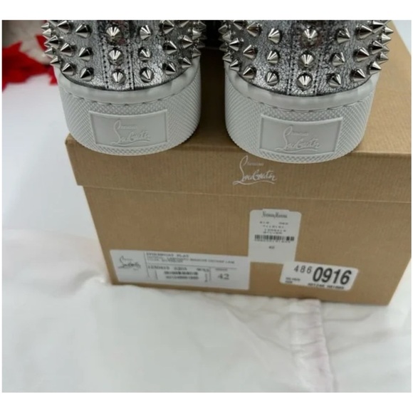 Christian Louboutin roller boat spike slip on sneakers size 43 made Italy main image 4